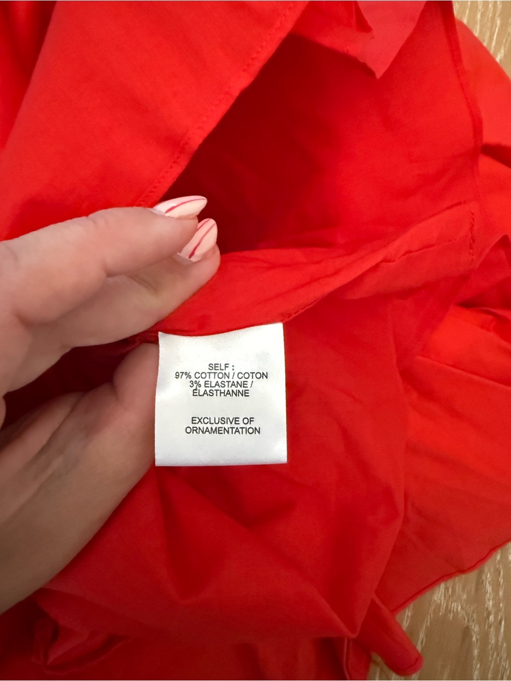 Tanya Taylor designs poplin Dawson mini wrap skirt bright red size 0 NEW - Picture 7 of 7